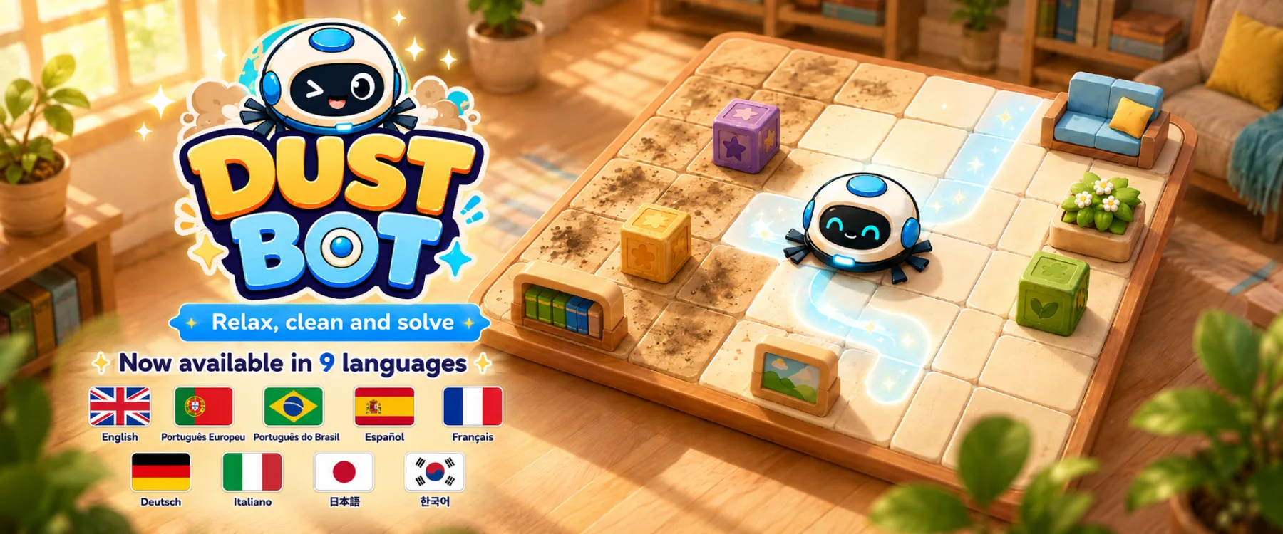 Dust Bot Update Adds Support for 9 Languages